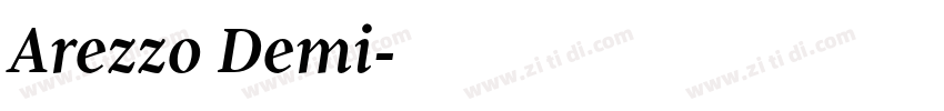 Arezzo Demi字体转换 Arezzo Demi字体转换